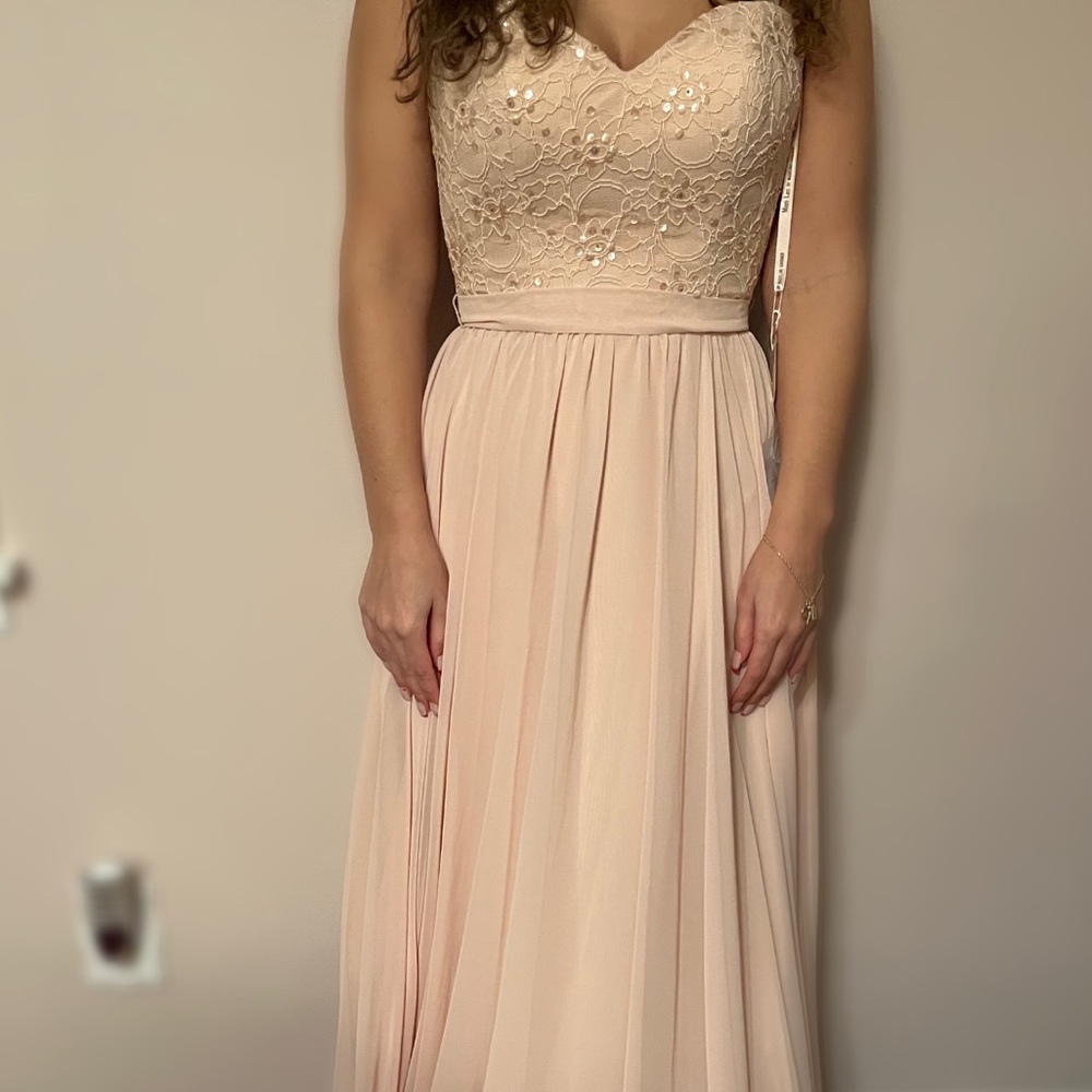Blush Chiffon Dress